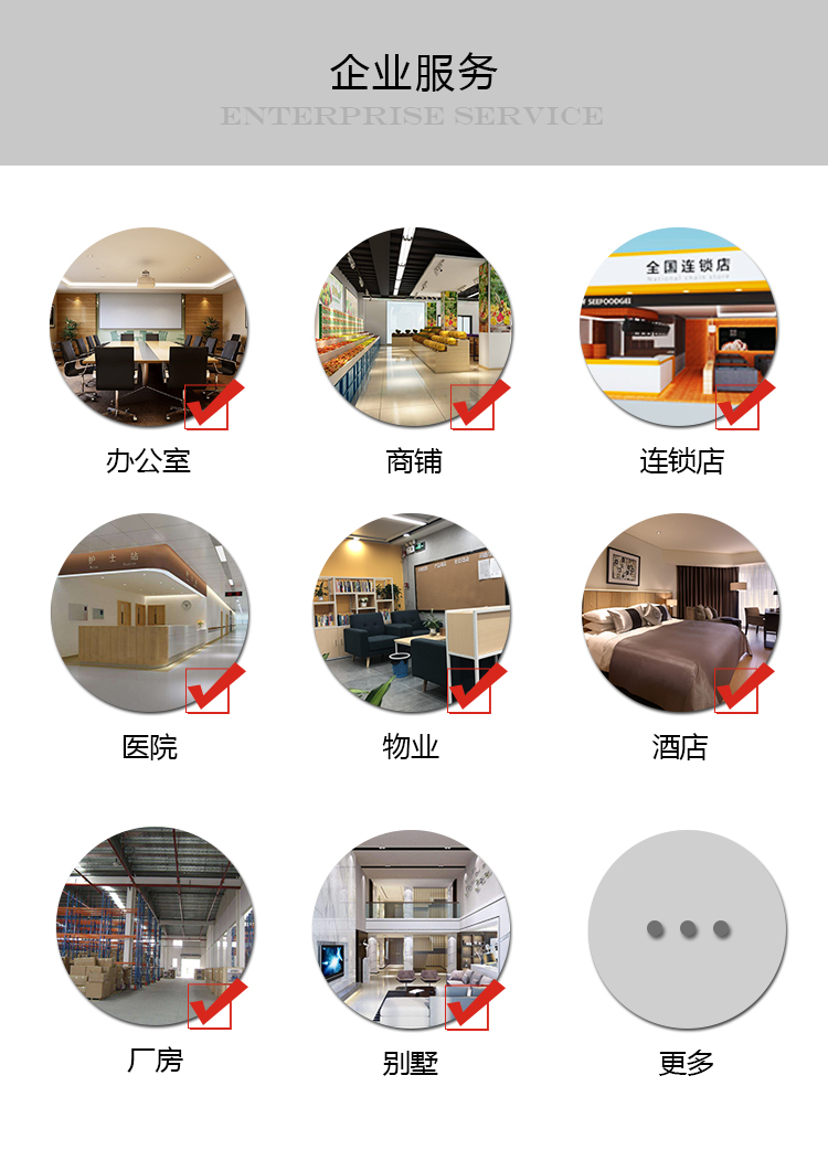 益修快装企业合作，正规装修公司服务20城，办公室装修、商铺装修翻新、酒店装修、连锁店装修、厂房装修翻新、别墅装修改造等。(图2)