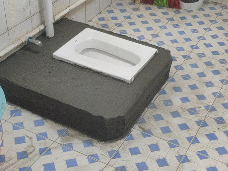 济南天桥区水泥砌蹲便