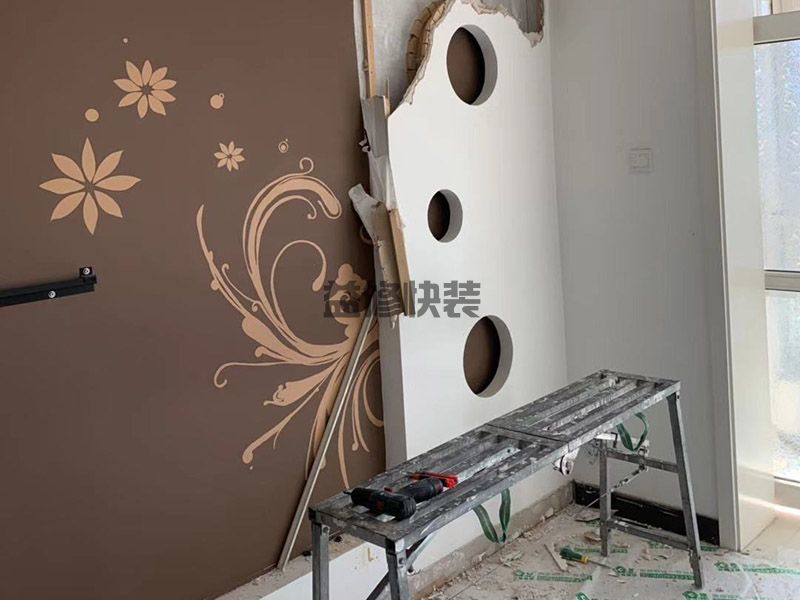 佛山三水区背景墙拆除