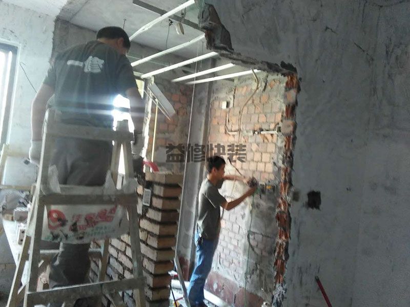 黄石铁山区拆墙埋线