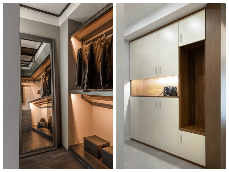 武汉衣帽间装修怎么选风格,武汉简约风格衣帽间装修要注意什么