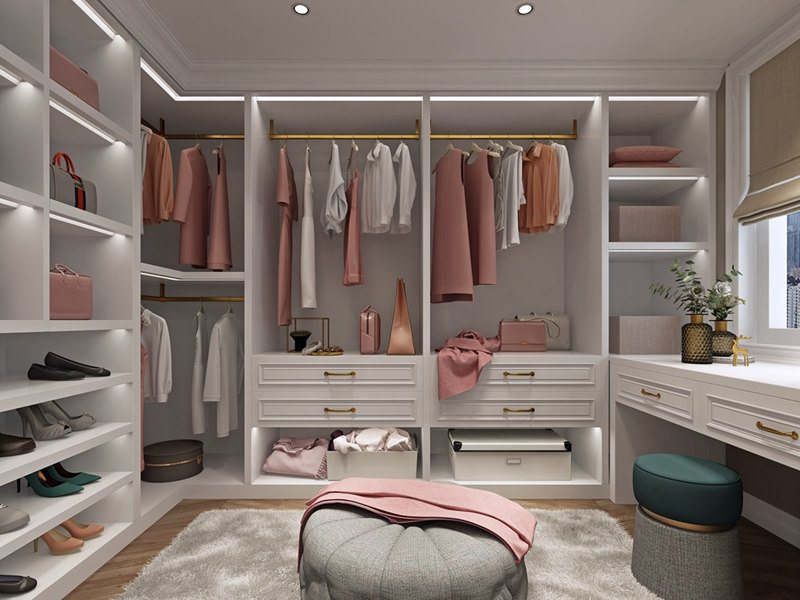 昆山衣帽间装修怎么选风格,昆山简约风格衣帽间装修要注意什么(图1) 昆山衣帽间装修怎么选风格,昆山简约风格衣帽间装修要注意什么