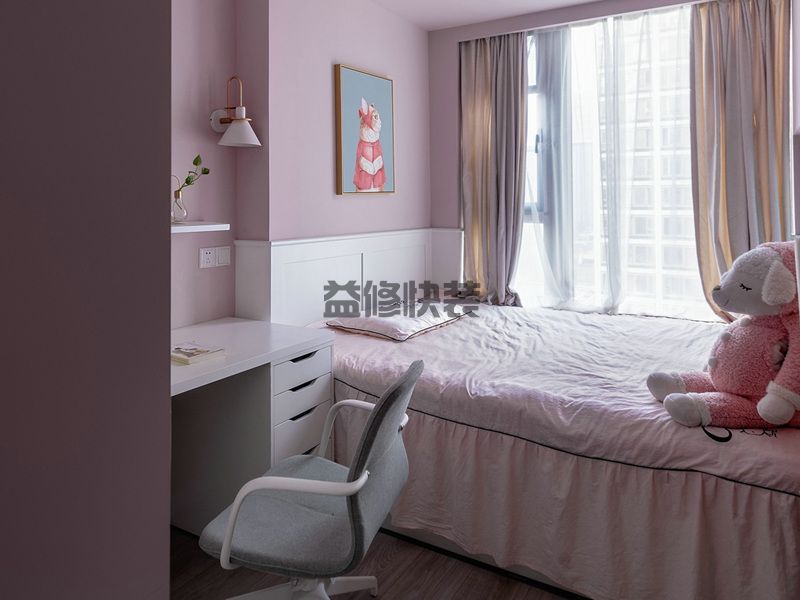 卧室墙面什么颜色好看，出租房卧室墙面翻新，颜色这样搭配美呆了(图4)