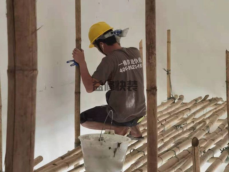 50平2房1厅小户型装修__客厅靠卧室那面墙边